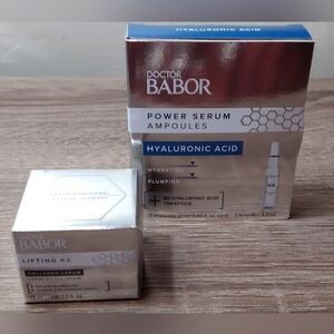 DOCTOR BABOR Power Serum Ampoules - Hyaluronic Acid & Lifting RX Collagen Cream